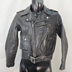 Collectible 50s British Mfg Co. Wind Cheater D-pocket motorcycle jacket (flaws)